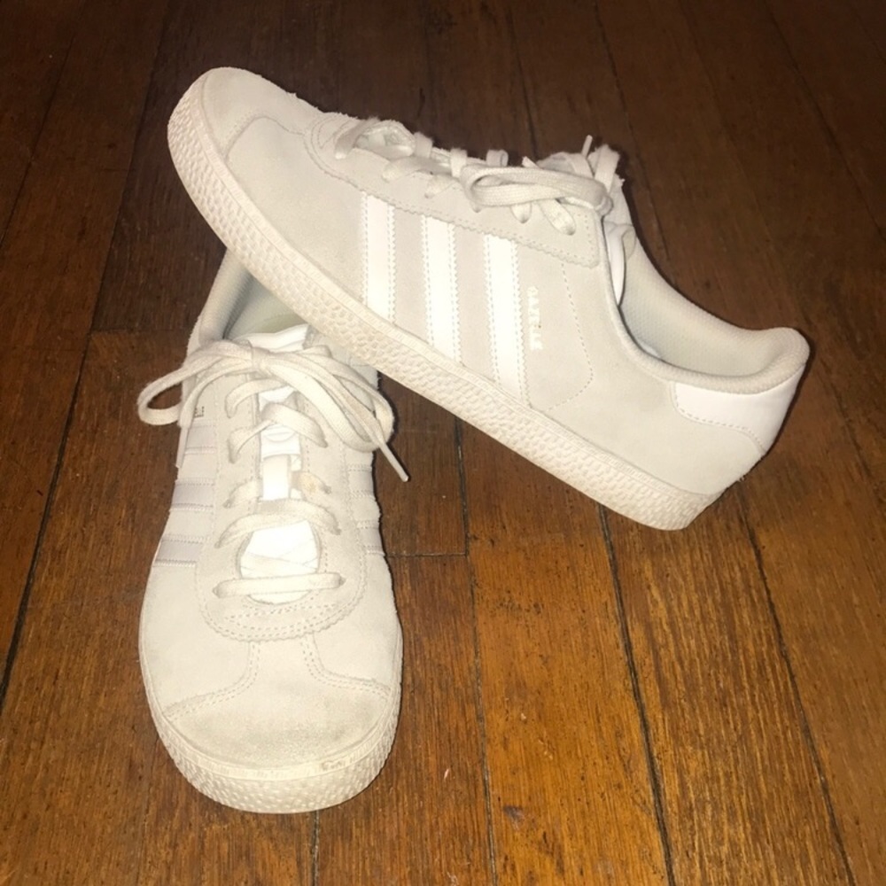 adidas White Suede Campus Sneakers